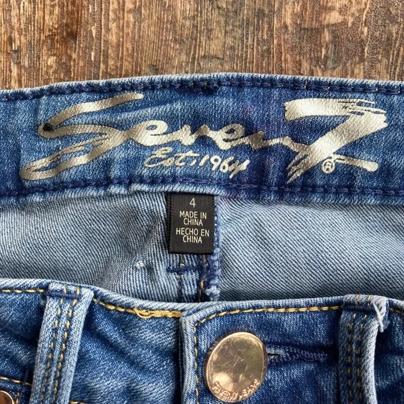 Seven7 Mid Rise Skinny Jeans - Picture 4 of 6